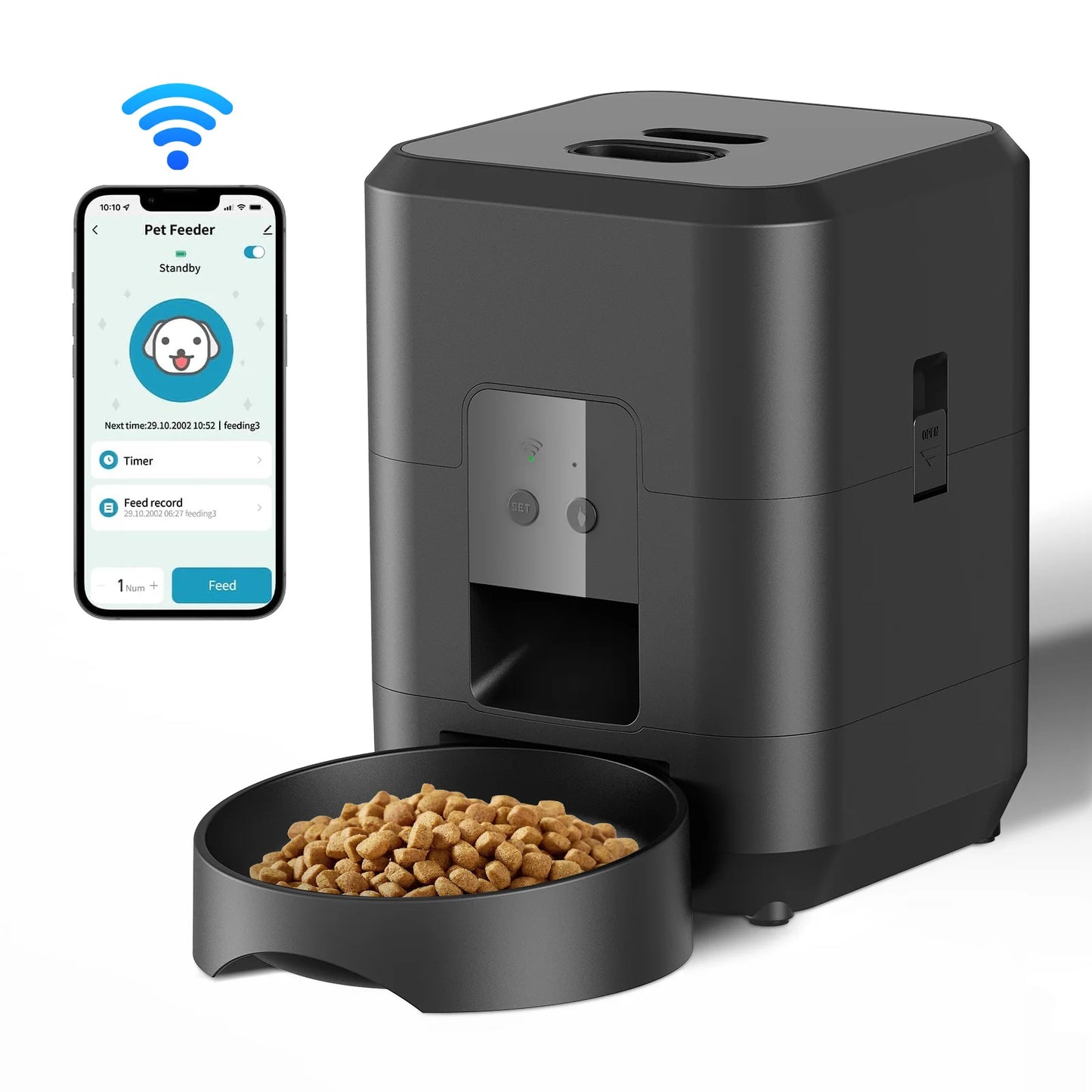 Pawfectly Smart Pet Feeder — Automatic, Timed & Precise Feeding for Cats & Dogs 🐾⏲️