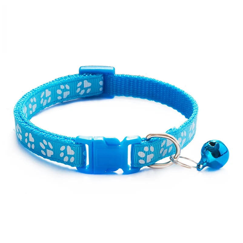 Pawfectly “Jingle &amp; Paws” Cat & Dog Collar with Bell – Multi-Colour Rope Design 🐾🔔