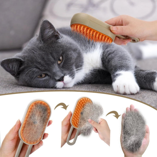 Pawfectly 3-in-1 Steam Spray Massage Comb for Pets 🐾🌿