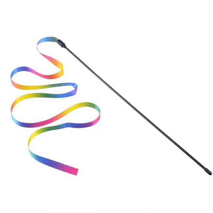 Pawfectly Rainbow Strip Teaser Wand for Cats & Dogs 🐾🌈