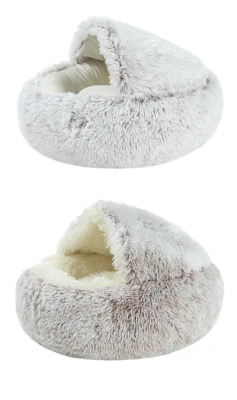 Pawfectly Autumn & Winter Plush Nest Bed 🐾❄️
