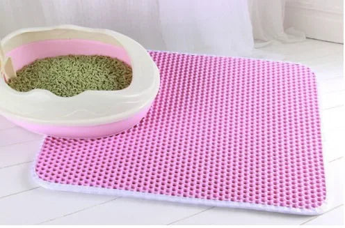 Pawfectly Double-Layer Waterproof Litter Mat with Bonus Non-Slip Pad Gift 🐾✨