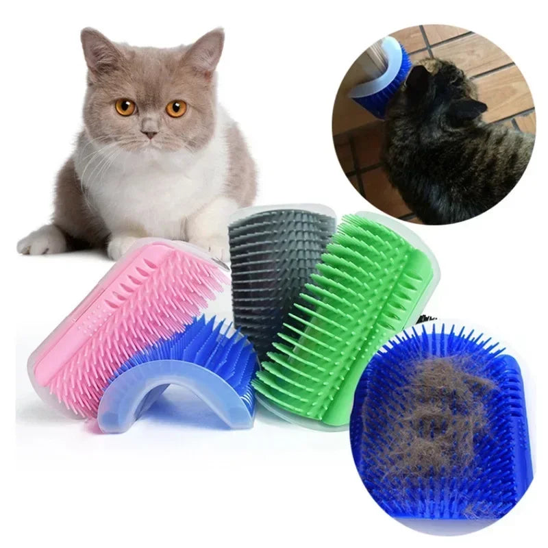 Pawfectly Wall Corner Self-Groomer with Catnip for Cats 🐾🛁